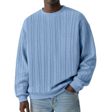 Herren-Freizeithoodie, Himmelblau, XXL