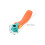 2Pcs Universal Foldable Scooter Comfortable Orange Saddle 11