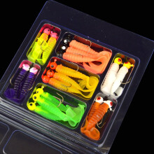 Realistic Animal Fishing Lures; 17Pcs Soft Worm Set Hooks Fishing Baits Set Tackle;Durable Fishing Lures
