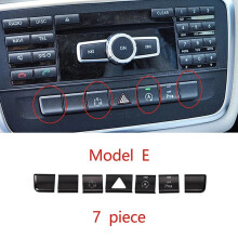 7 piezas de adhesivos para el embellecedor de los botones de la consola central de Mercedes Benz Clase GLA CLA AB
