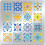 Kit de estêncil para padrão de azulejo em aço inoxidável 6,14 x 6,14 polegadas 1