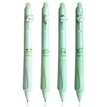 Gum aan de bovenkant, sneldrogende inkt, schattige intrekbare pen met soepele schrijfprestaties, uitwisbare gelinktpen met fijne punt van 0,5 mm.