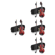 4Sets Holz Mini Violin Deko Realistisch Bunt Für Schreibtisch Zuhause