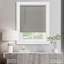 Vezeték nélküli fényszűrő mini roló, 69x153 cm, 2,5 cm-es léccel, szürke – kompatibilis a Home Decor GII Morningstar termékeivel