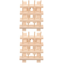 2Stk Holz Fadenhalter Spulenhalter Nähgarn Organizer Khaki Desktop