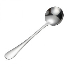 Klassiek vormgegeven bouillonlepel, hoogwaardige, robuuste soeplepel met ergonomische handgreep en spiegelende afwerking, roestbestendig bestek voor