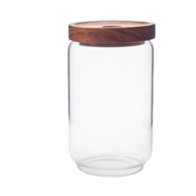 Bocal de conservation avec joint étanche à l'humidité, récipient en verre borosilicate haute résistance compatible lave-vaisselle, couvercle en