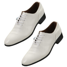 Zapatos Oxford clásicos para hombre, zapatos formales de esmoquin con diseño de cordones con puntera de ala y acabado en charol, zapatos de vestir