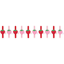 10Stk Plüsch Slap Armbänder Früchte Kinder Spielzeug Geschenk