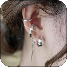 Gold Knot Ear Cuffs for Women Non-Piercing Round Huggie