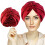 Ρυθμιζόμενο σατέν καπέλο με δεσίματα, αναπνεύσιμο και μαλακό, διπλό στρώμα 1