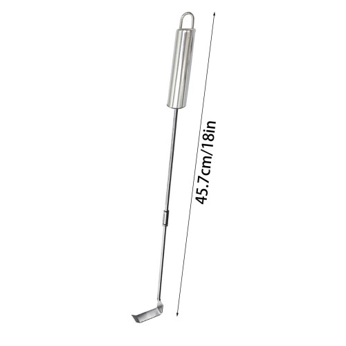 Charcoal Grill Ash Scraper Stainless Steel Cleaning Tool 2