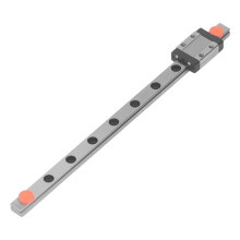 Zelfuitlijnende lineaire geleiding voor automatiseringssystemen, lineaire railgeleiding met positioneringsnauwkeurigheid tot op micronniveau en
