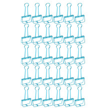 Colorful Binder Clips Multi Purpose Anti Rust Spring Steel High Elasticity Strong Clamping Force Hollow Out Design Stylish Appearance for Office
