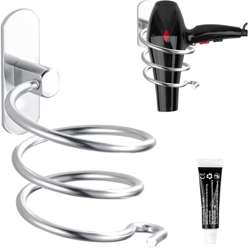 Βάση στεγνωτήρα μαλλιών εύκολης εγκατάστασης, επιτοίχια βάση φυσητήρα από κράμα