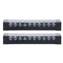 Covered Barrier Screw Terminal Block Flame Retardance Anti Corrosion Coating Nickel Plated Copper Transparent Cover Easy Wiring Jumpers Compatible