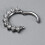 Δαχτυλίδι μύτης από χειρουργικό ατσάλινο τμήμα 16G8mm επιχρυσωμένο 8