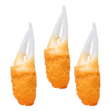 12Pcs Detailed Orange PVC Fake Tempuras Model Decorative Food Prop