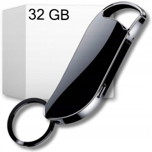 MINI DIGITAL SPY VOICE RECORDER SMALL 32GB PENDRIVE KEYCHAIN CLIP
