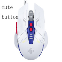 Ratón gaming con cable INPHIC W9, DPI ajustable e iluminación RGB.