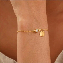 Bracelet Letter Pendant Steel Layered Holiday Women Lucky/Style nine
