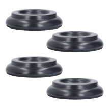 Rutschfeste Klavierboden-Schoner 4 Stück Anti-Vibrations Schwarze Rollenuntersetzer