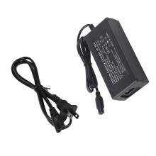 Hochwertiges, feuerfestes ABS-Gehäuse, Akkuladegerät für 36-V-Lithium-Akkus mit LED-Anzeigen und breitem Eingangsspannungsbereich, universell