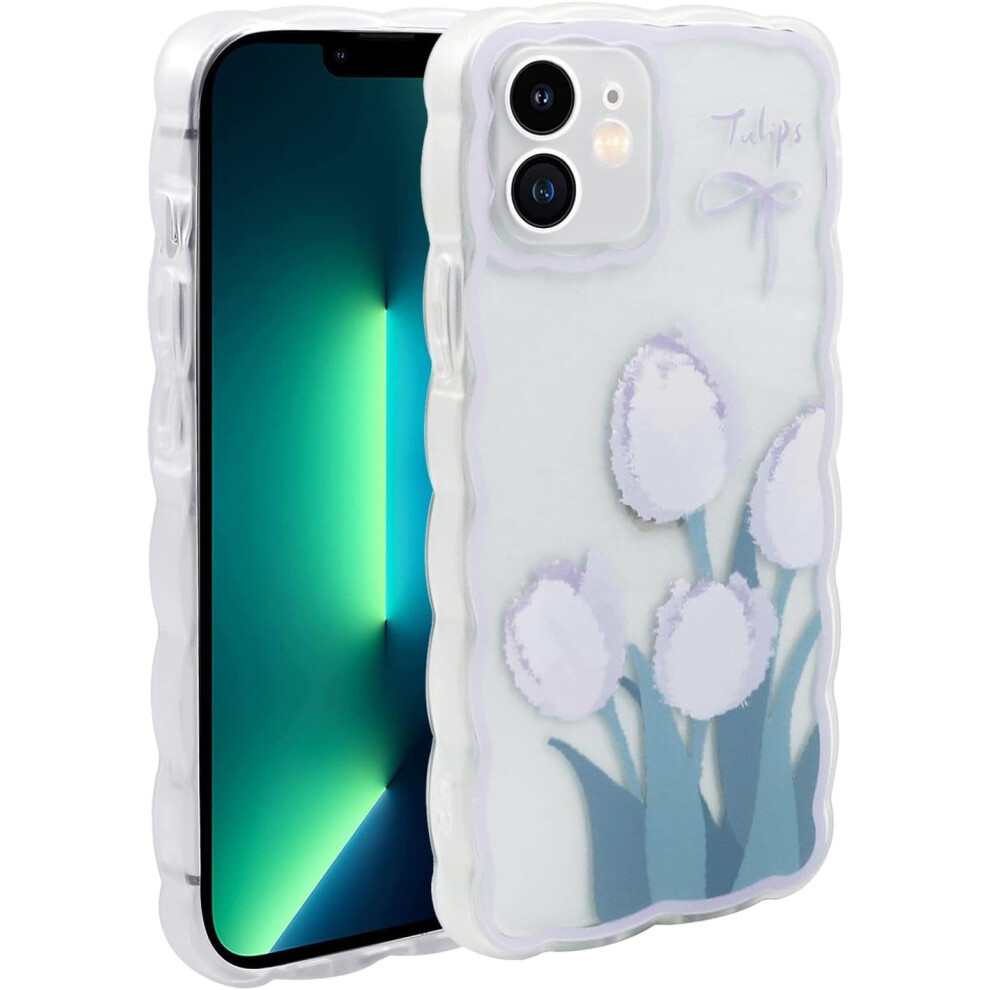 Cute Tulip Cartoon Tpu Case For Iphone 11 (6.1") – Shockproof Bumper Protective Case, Compatible With Iphone 11 Purple 9405492316690