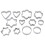 Stainless Steel Cookie Cutters Set Easy To Grip Sharp Bottom Rust Resistant Multi Purpose Use Baking Tools Oven Safe Dishwasher Safe Finger 1