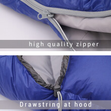 Mummy Sleeping Bag 220x80 cm up to 2.2m Green/Blue