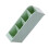 Inclined Pen Holder 4-Grid Green Plastic Organizer 15