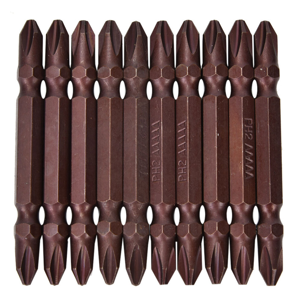 Long Service Life Magnetic Screwdriver Bit High Durability Double Ended Design Hex Drive Bit Hardware Tool Part Jis Crosshead Compatibility 9557311547270