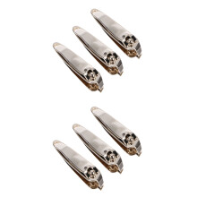 6Pcs Golden Metal Nail Cutters Bevel Design Manicure Set for Daily Use