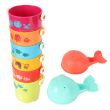 Brinquedo Educativo Montessori: Conjunto de Copos Empilháveis para Bebês - Brinquedo Educativo para Desenvolvimento da Coordenação Motora Fina,