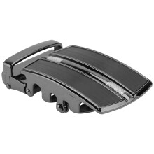 3St Modieuze Zwarte Automatische Riemgesp Alloy