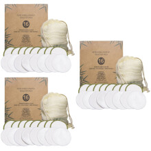 48Stk Wiederverwendbare Makeup Pads Bambus Bunt