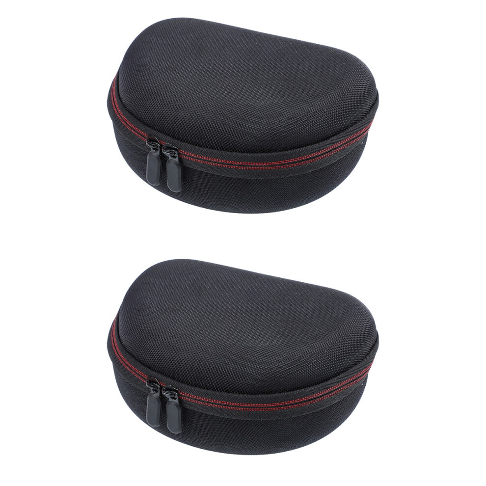 2Pcs Travel Cord Organizer Case Eva Oxford Cloth Earphone Case Black 3711318810416