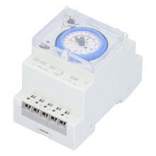 Zeitschaltuhr für DIN-Schienenmontage, mechanischer Timer für automatische Steuerung, 24-Stunden-Timer mit 15-Minuten-Intervallen, programmierbarer