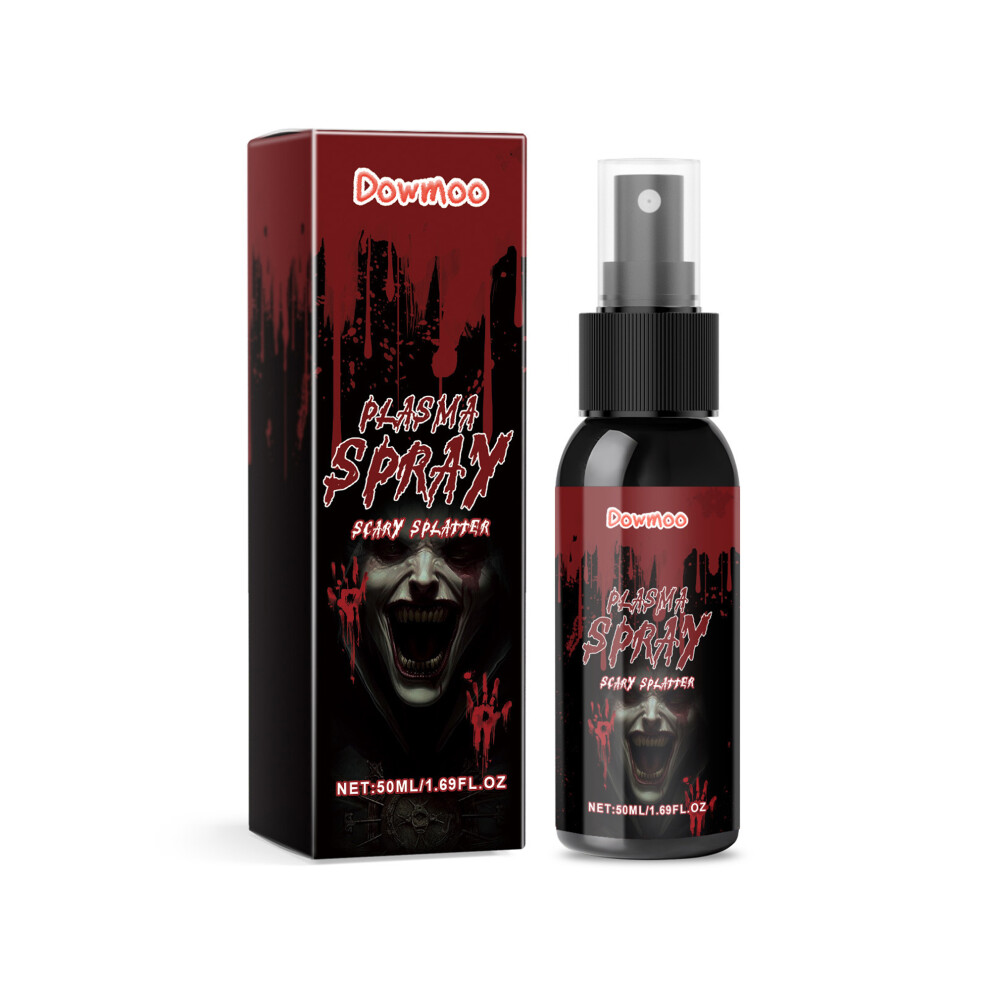 (50ml, Red) Halloween Fake Blood Makeup Realistic Blood Spray Washable Liquid Fake Blood for Cosplay Special Effects Accessories