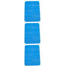 3Pcs Blue Waterproof Folding Xpe Seat Cushions for Camping Picnic Park