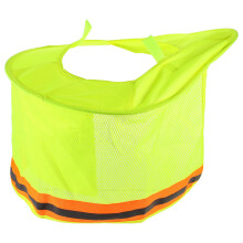 Gelber Mesh-Hutüberzug Mit Neck Shield Und Reflektorstreifen