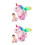 2Stk Leichte Kinder Slap Bracelets Mit Plüsch Einhorn Rosa 1