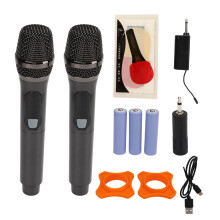 Plug And Play Wireless Microphone With UHF Signal Transmission, Rechargeable Battery Seamless Connectivity Clear Voice For Karaoke Live Streaming