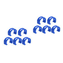 10Pcs Durable Blue Bike C-Clips Aluminum Brake Line Fixing Buckles