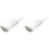 2Pcs White Ceramic Food Plate Bottle Shape Tray for Dinner Use 1