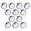 100Pcs Creative Thick Sauce Dish Silver for Restaurant and Home Use 1