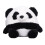 Χαριτωμένο βελούδινο βάρη Panda με πολυλειτουργική χρήση, μαλακά βελούδινα υλικά 1