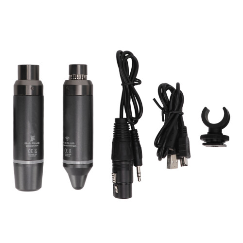 Plug On Wireless Microphone Adapter For Stage Performers High Fidelity Audio Anti Interference Capability Long Lasting Lithium Battery Multiple