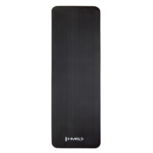 Yogamat, antislip, zwart, 12 mm dik