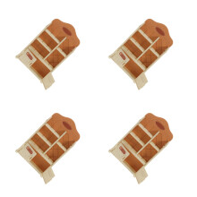 4Pcs Brown Miniature Storage Shelves for Doll House Decor 1:12 Scale
